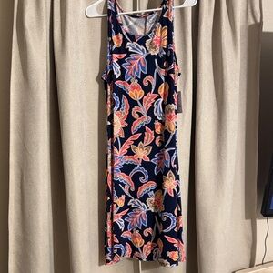 Croft & Barrow Navy Floral Mini Dress
